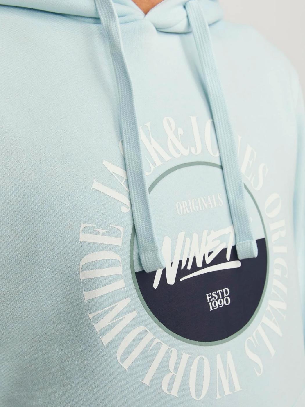 Sudadera Jack and Jones Aguamarina M