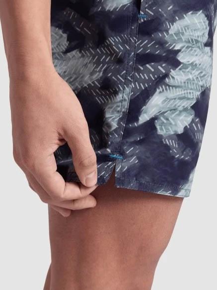 Bañador Arena Allover Asphalt Negro Verdes M