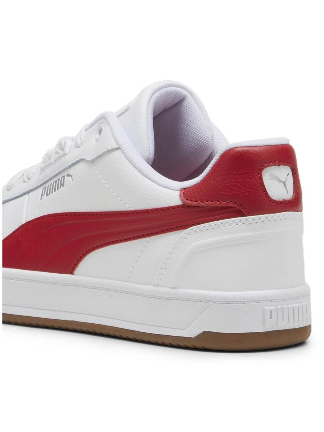 Zapatilla Puma Caven 2 Lux M Blanco/Rojo