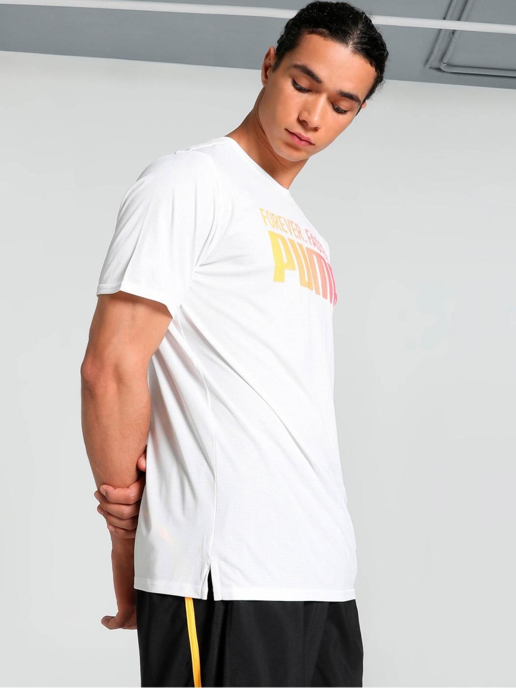 Camiseta Tecnica Puma Run Fav Blanco Hombre