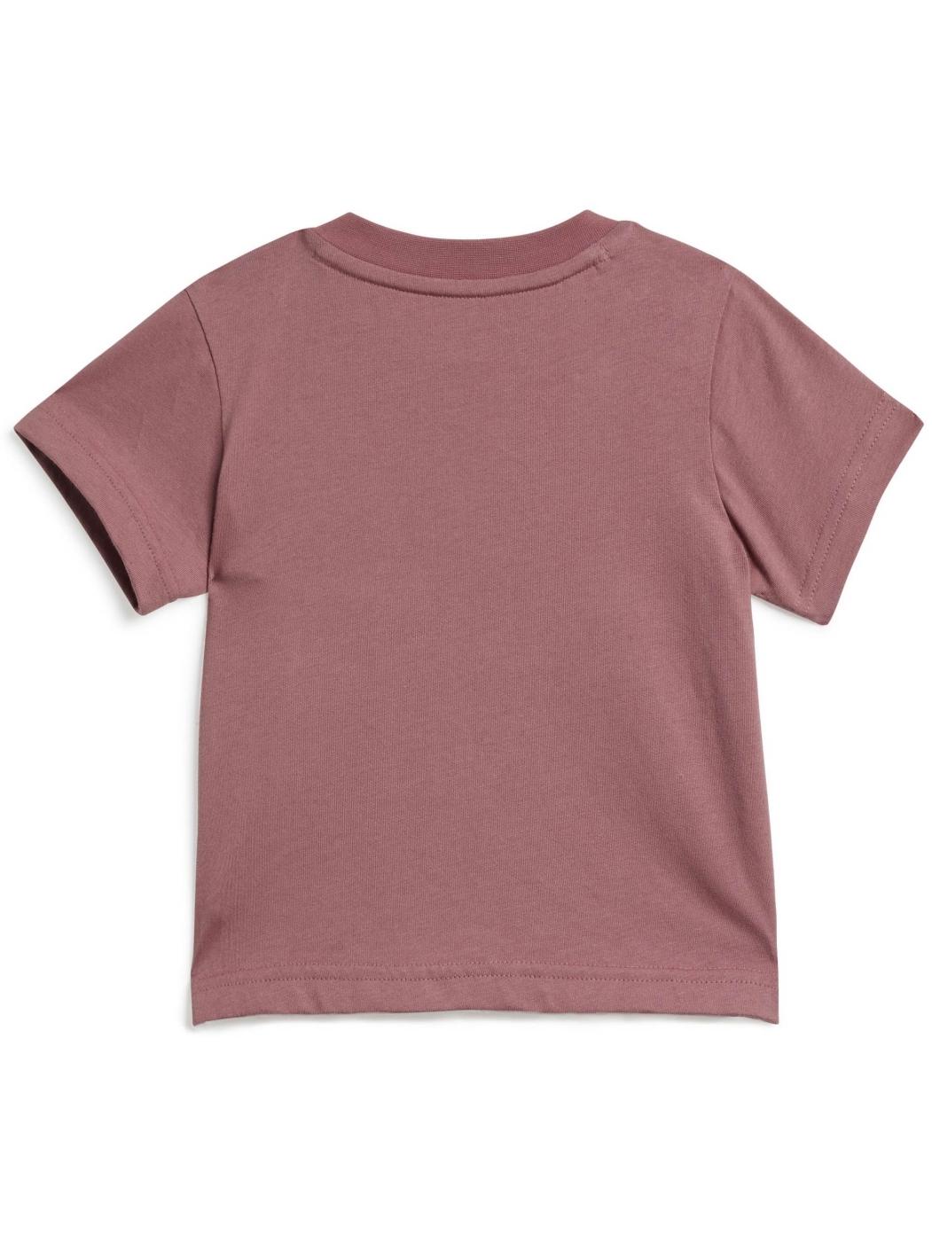 Conjunto Corto Adidas Bos Rosa/Gris Bebe