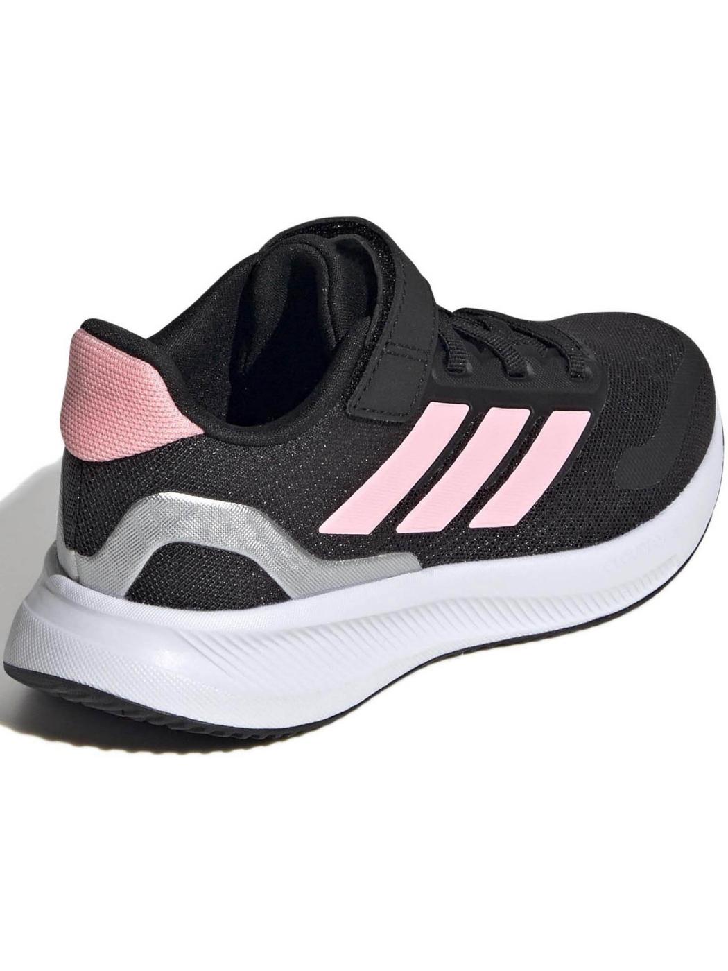 Zapatilla Adidas Runfalcon 5 Negro/Rosa Jr