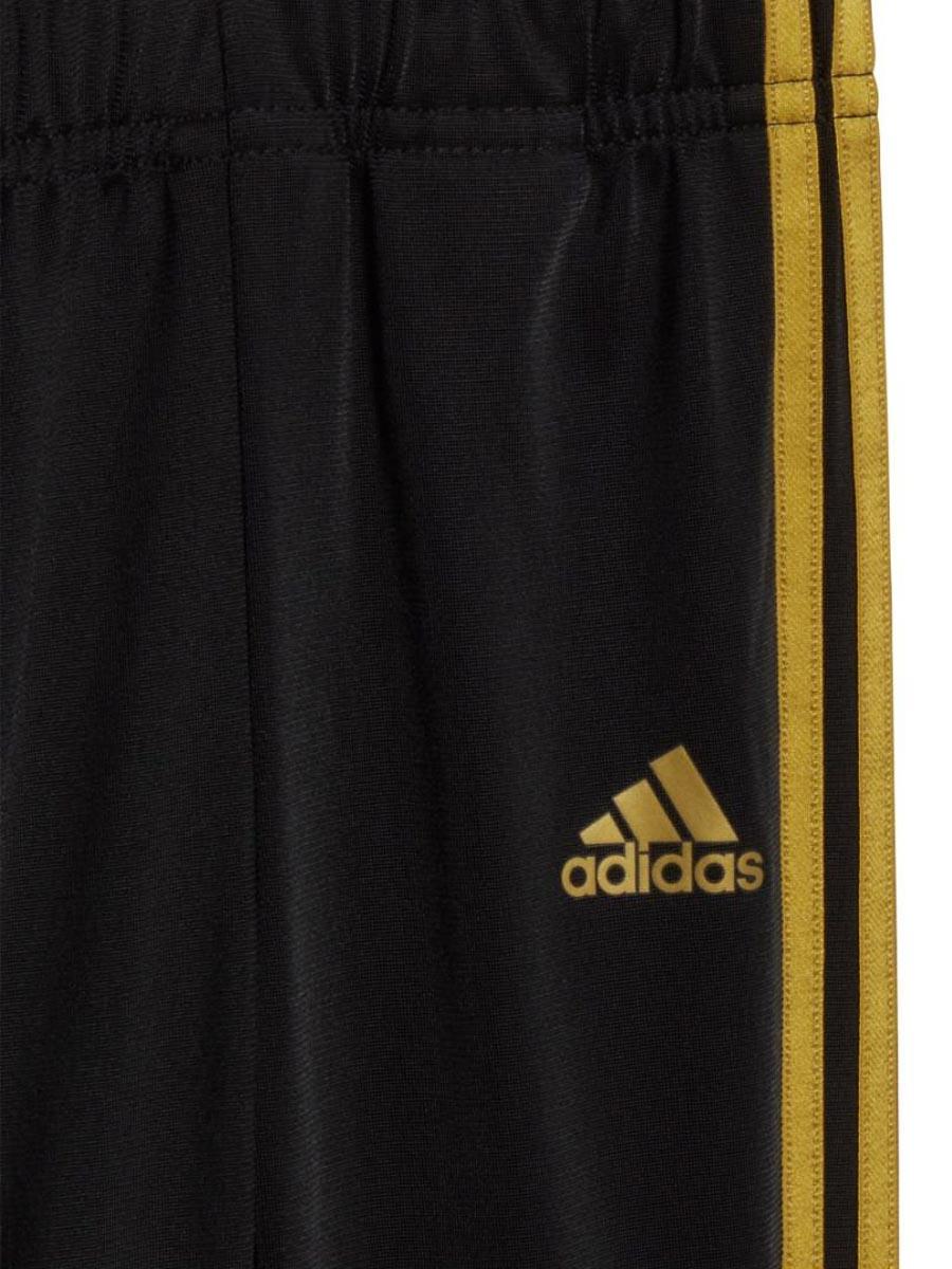 Chandal Adidas 3S Shiny Negro/Oro Bebe