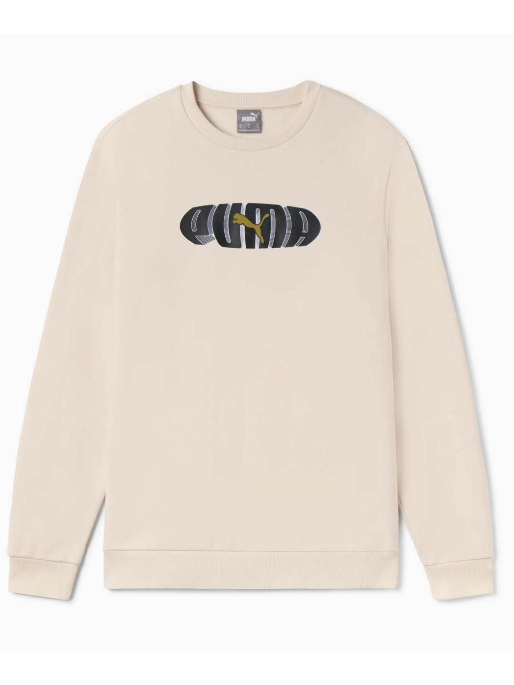 Sudadera Puma Ess Graphic M Beige