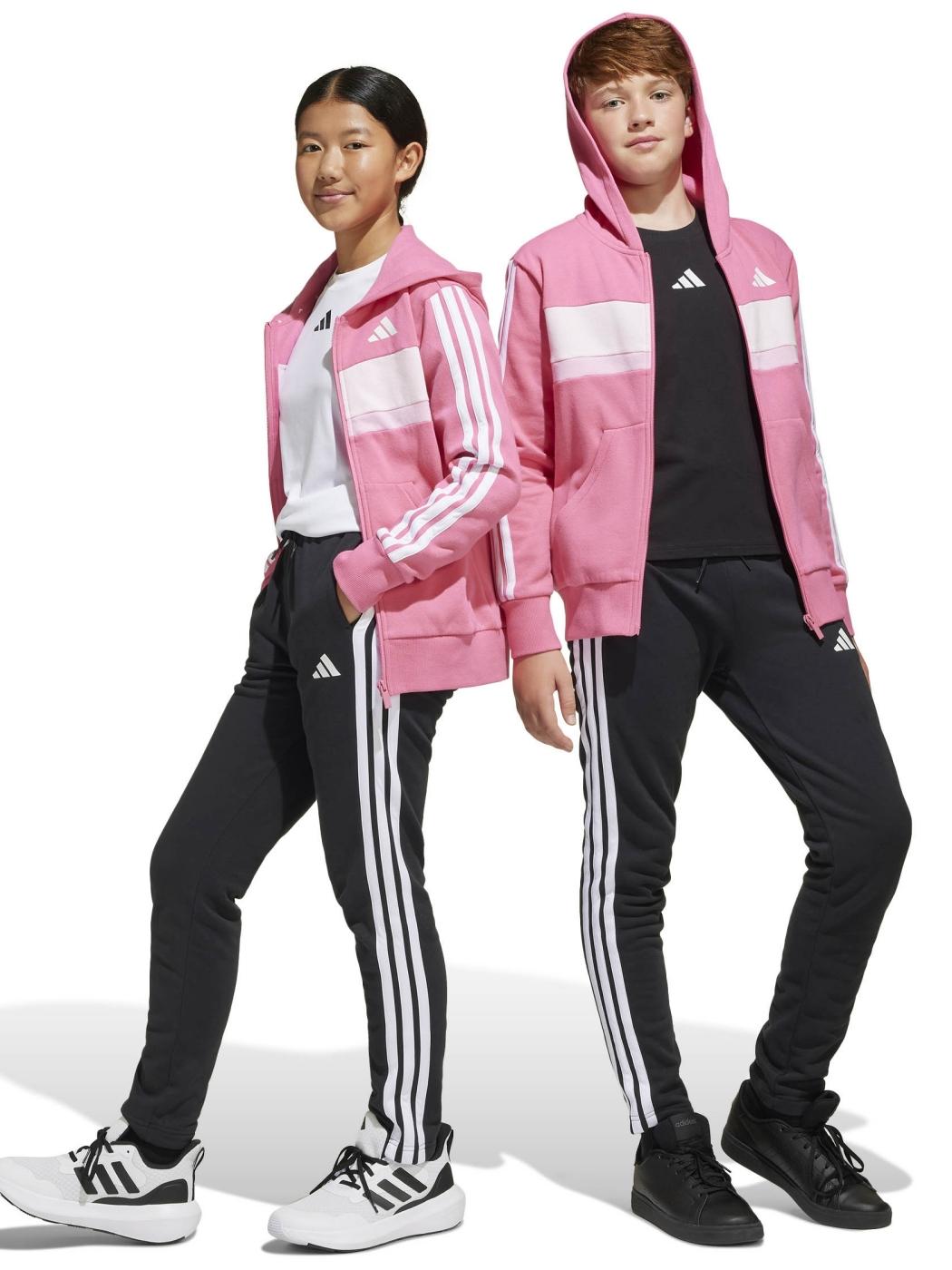 Chandal Adidas J 3S TIB Rosa Jr