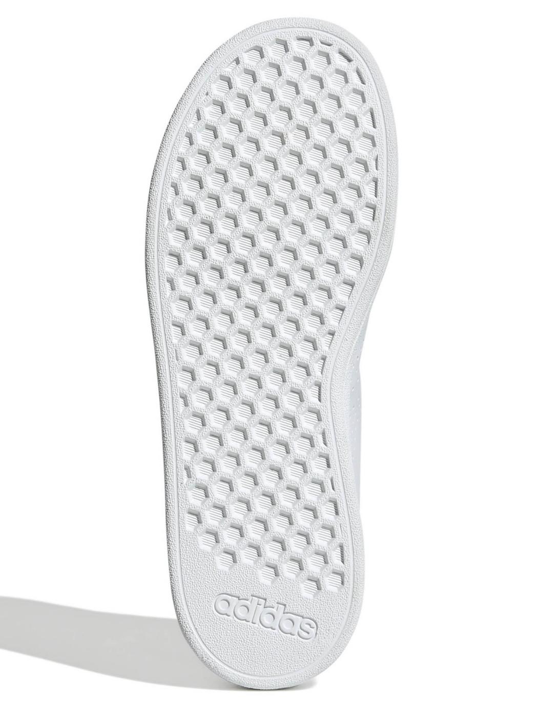 Zapatilla Adidas Advantage Blanco Verde Jr