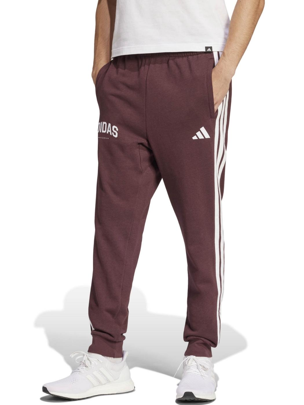 Pantalon Adidas 3S M Granate