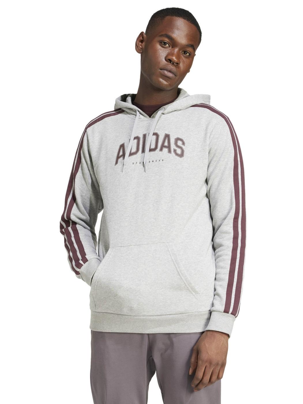 Sudadera Adidas Colleg M Gris/Granate