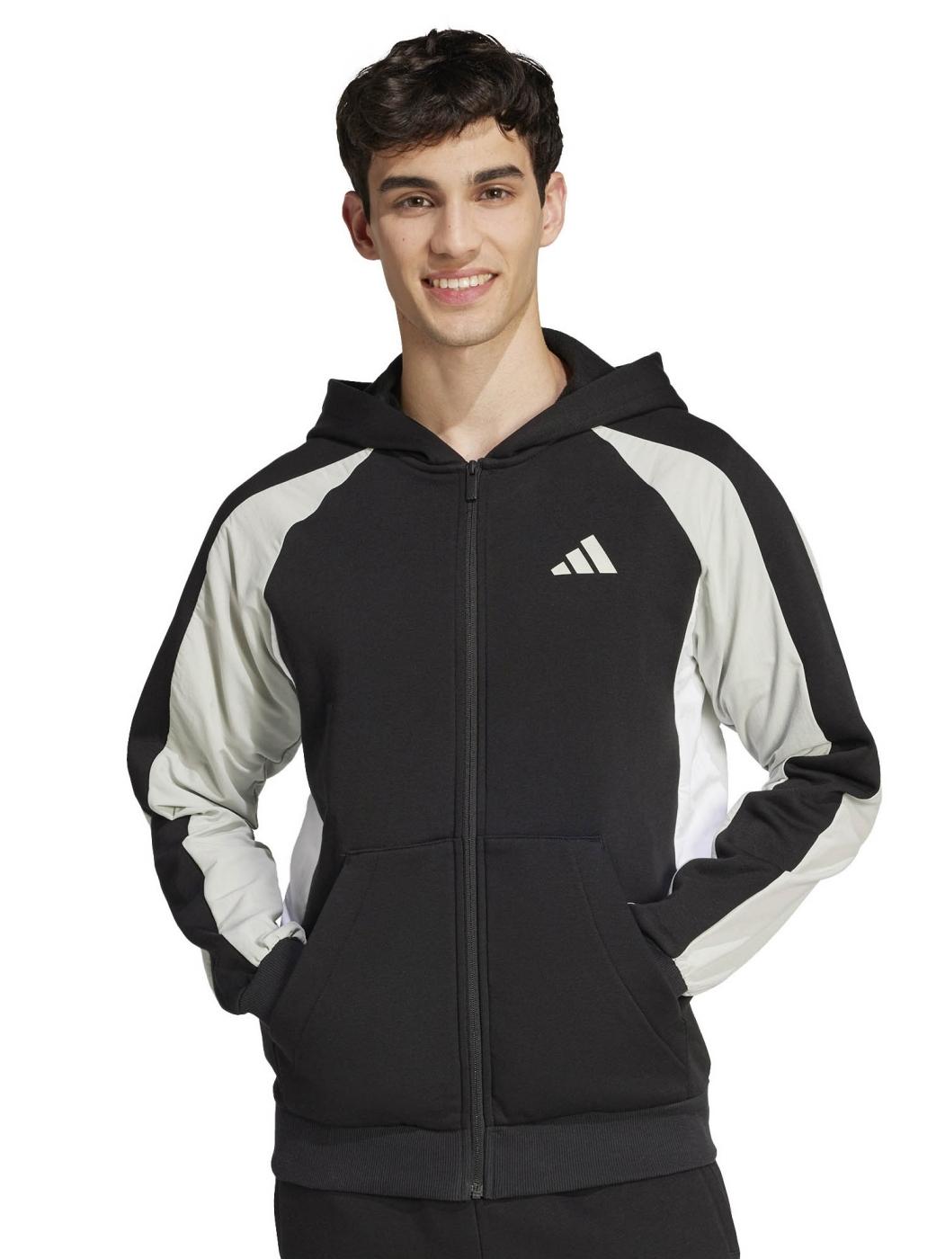 Chaqueta Adidas Negra Gris M