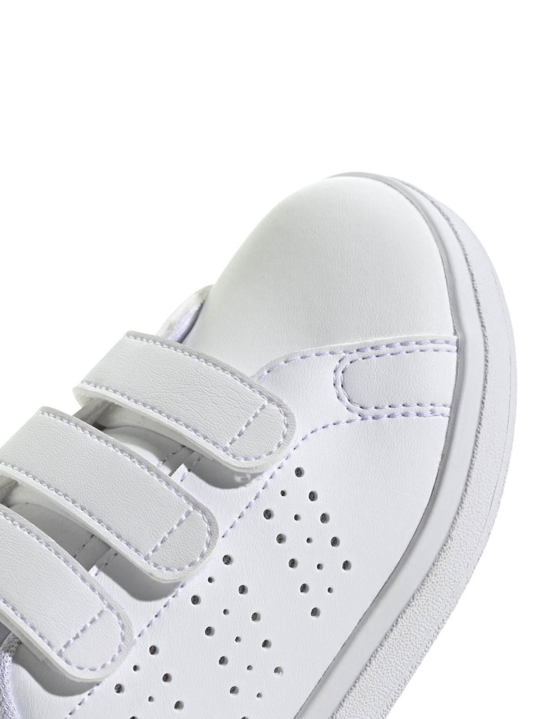 Zapatilla Adidas Advantage Base Bco/Rosa Jr