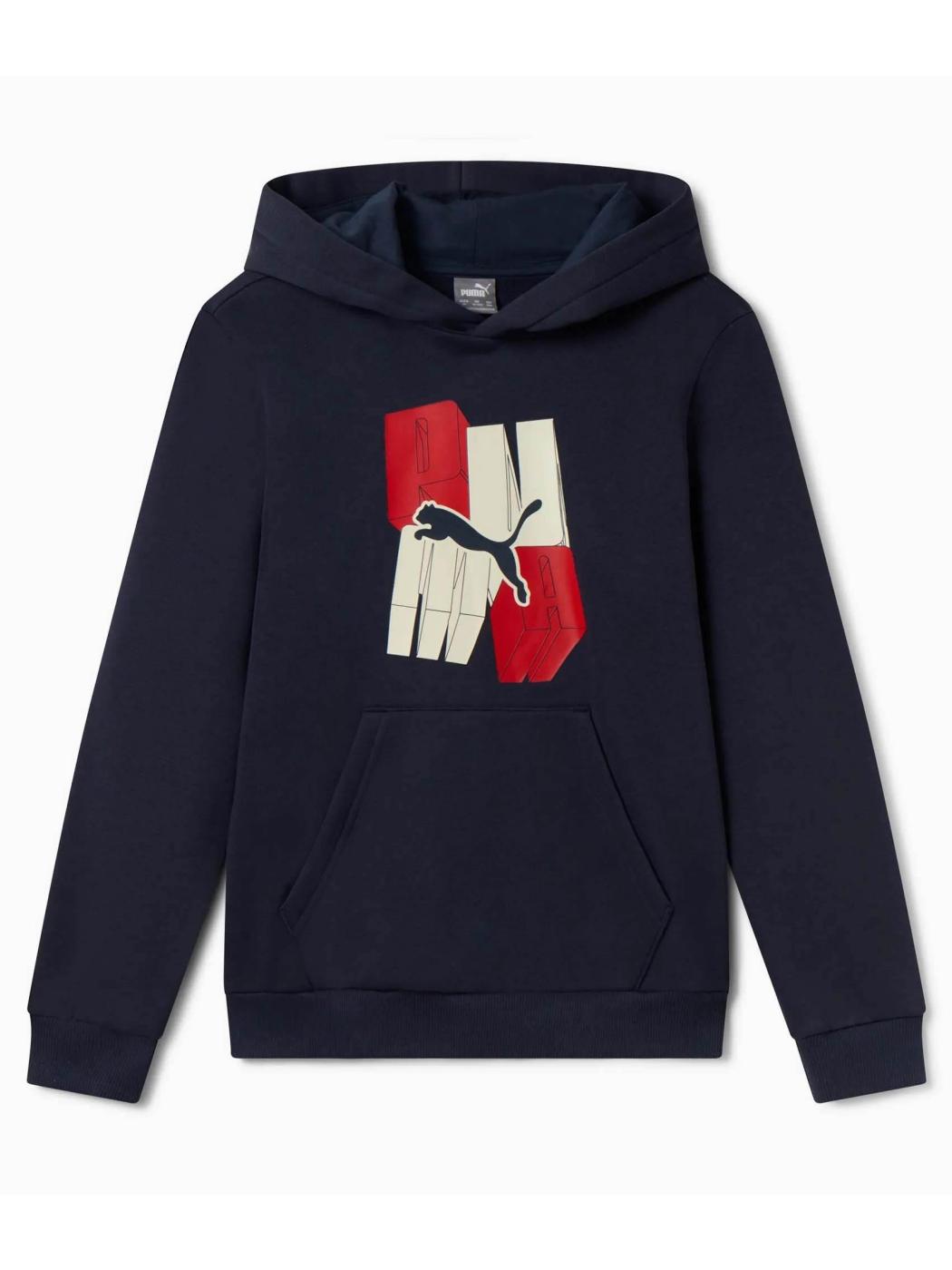 Sudadera Puma ESS Graphic Marino Jr