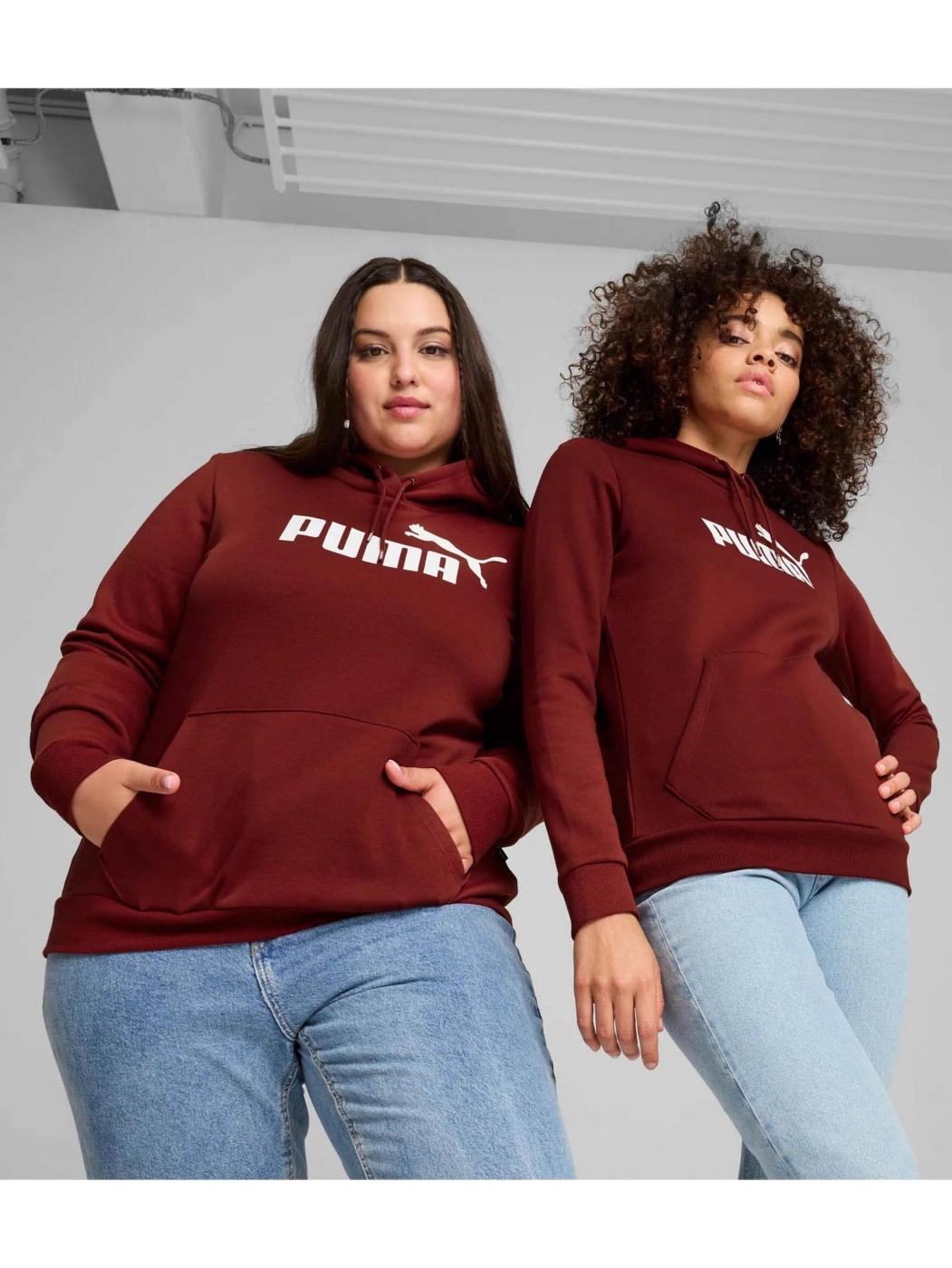 Sudadera Puma ESS Logo FL W Granate