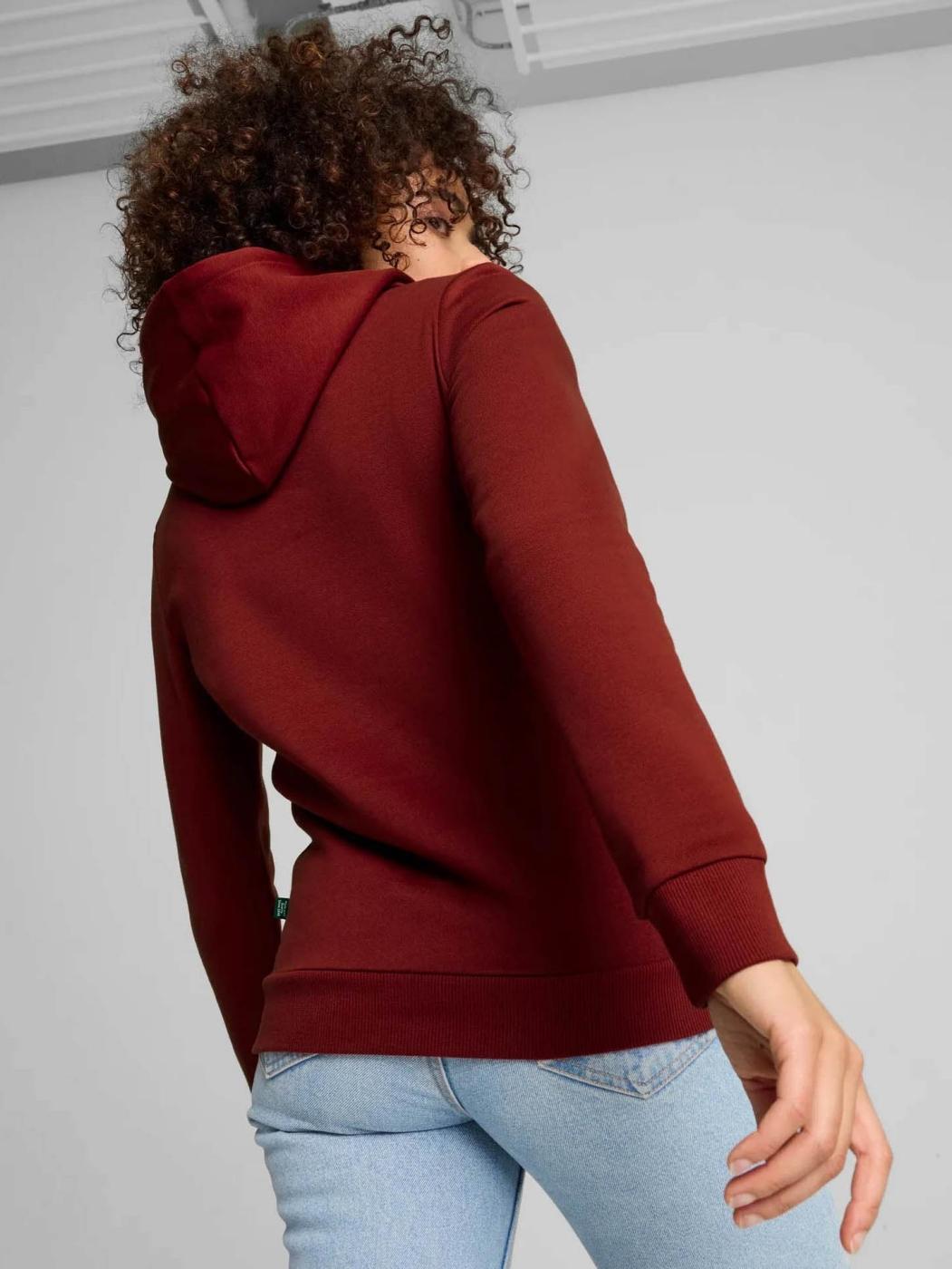 Sudadera Puma ESS Logo FL W Granate