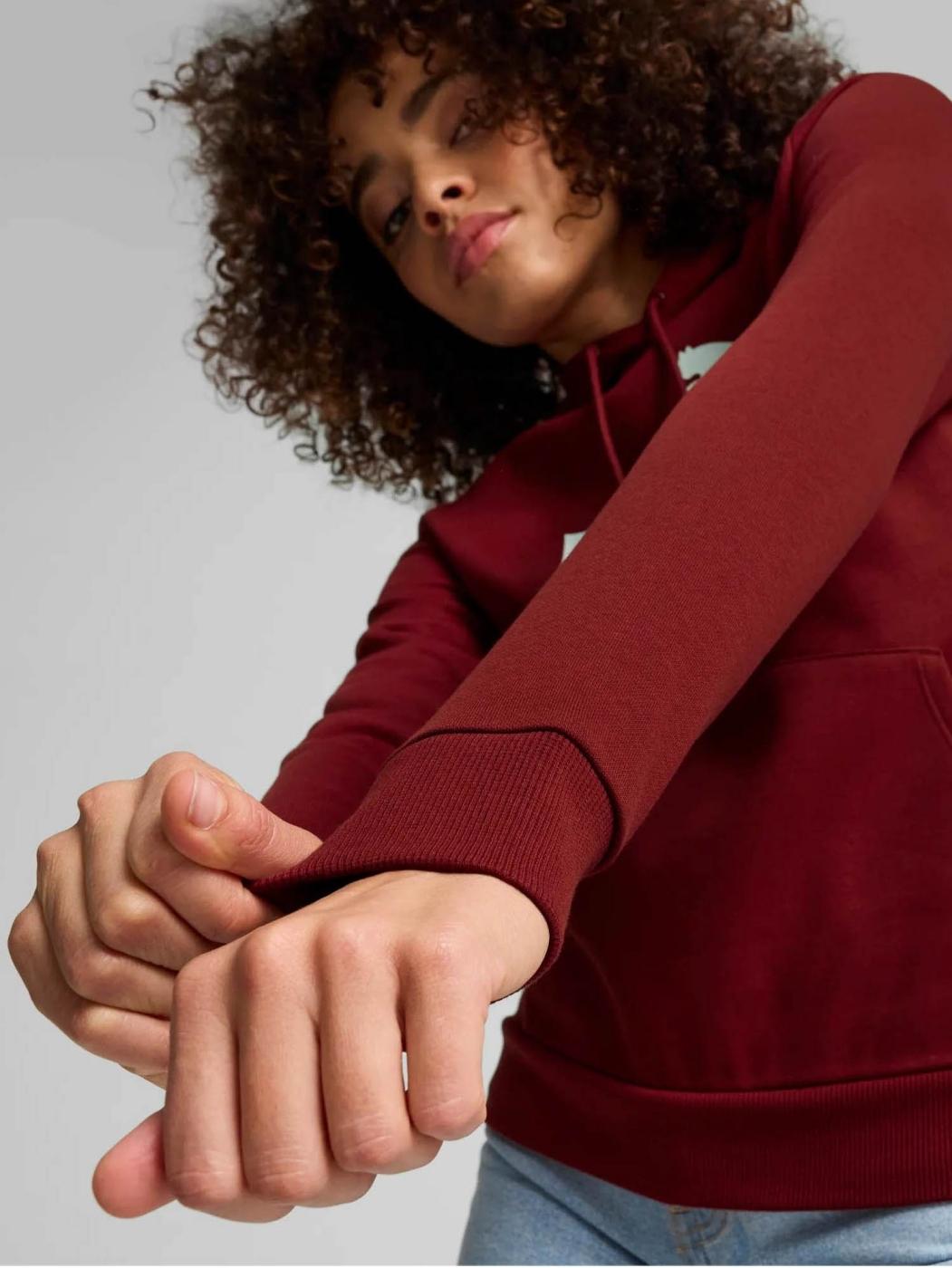 Sudadera Puma ESS Logo FL W Granate