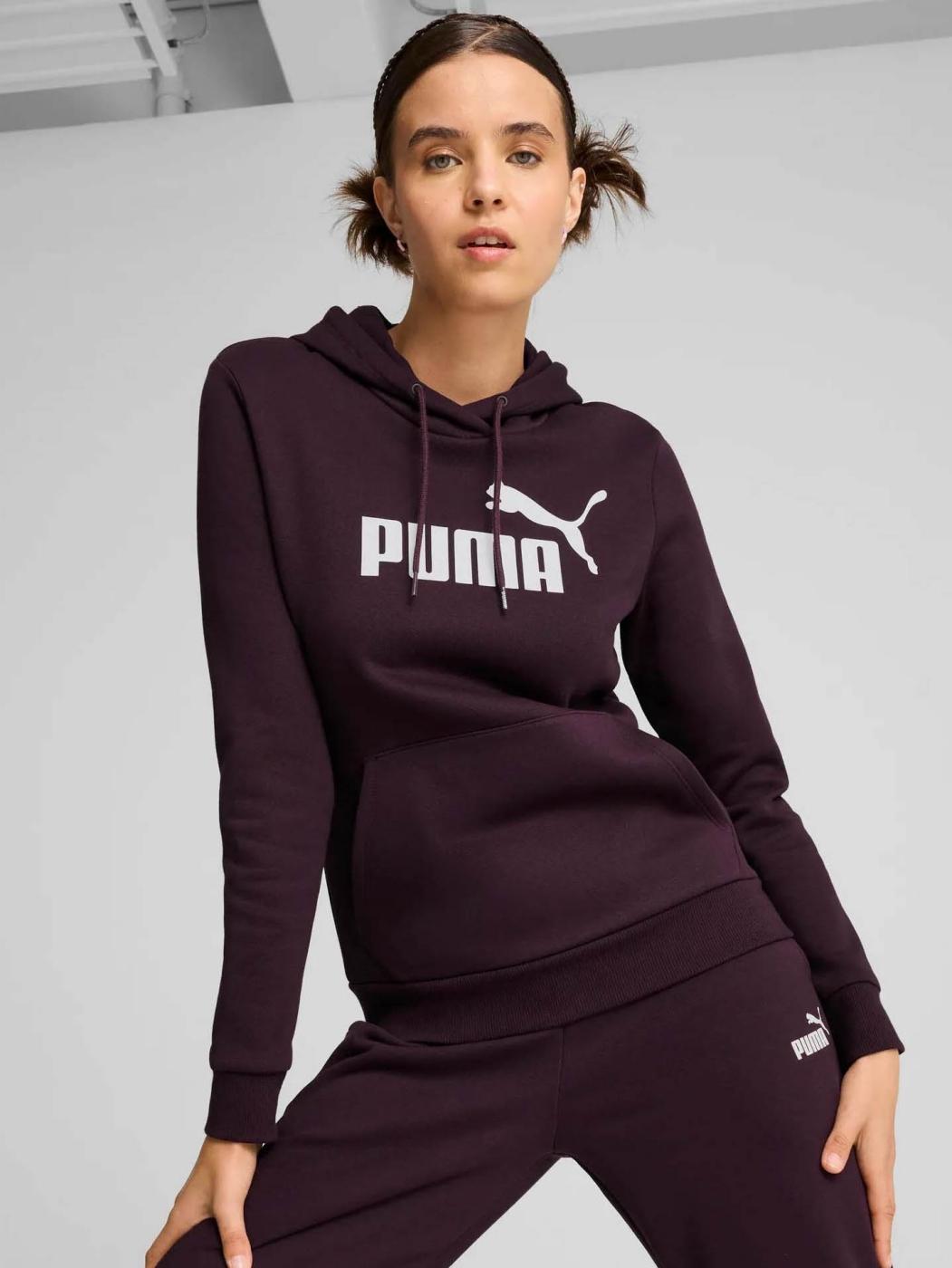 Sudadera Puma ESS Logo FL W Burdeos