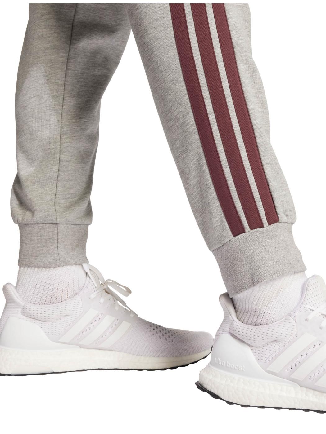 Pantalon Adidas 3Bandas M Gris/Granate