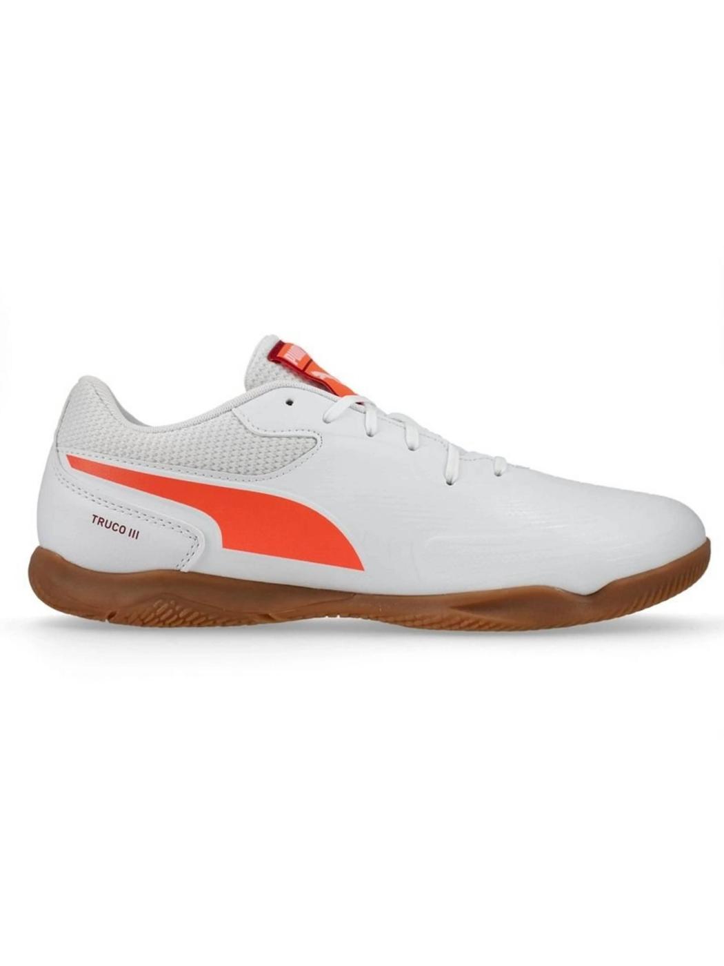 Bota Puma Futbol Sala Truco III Blanco Naranja M