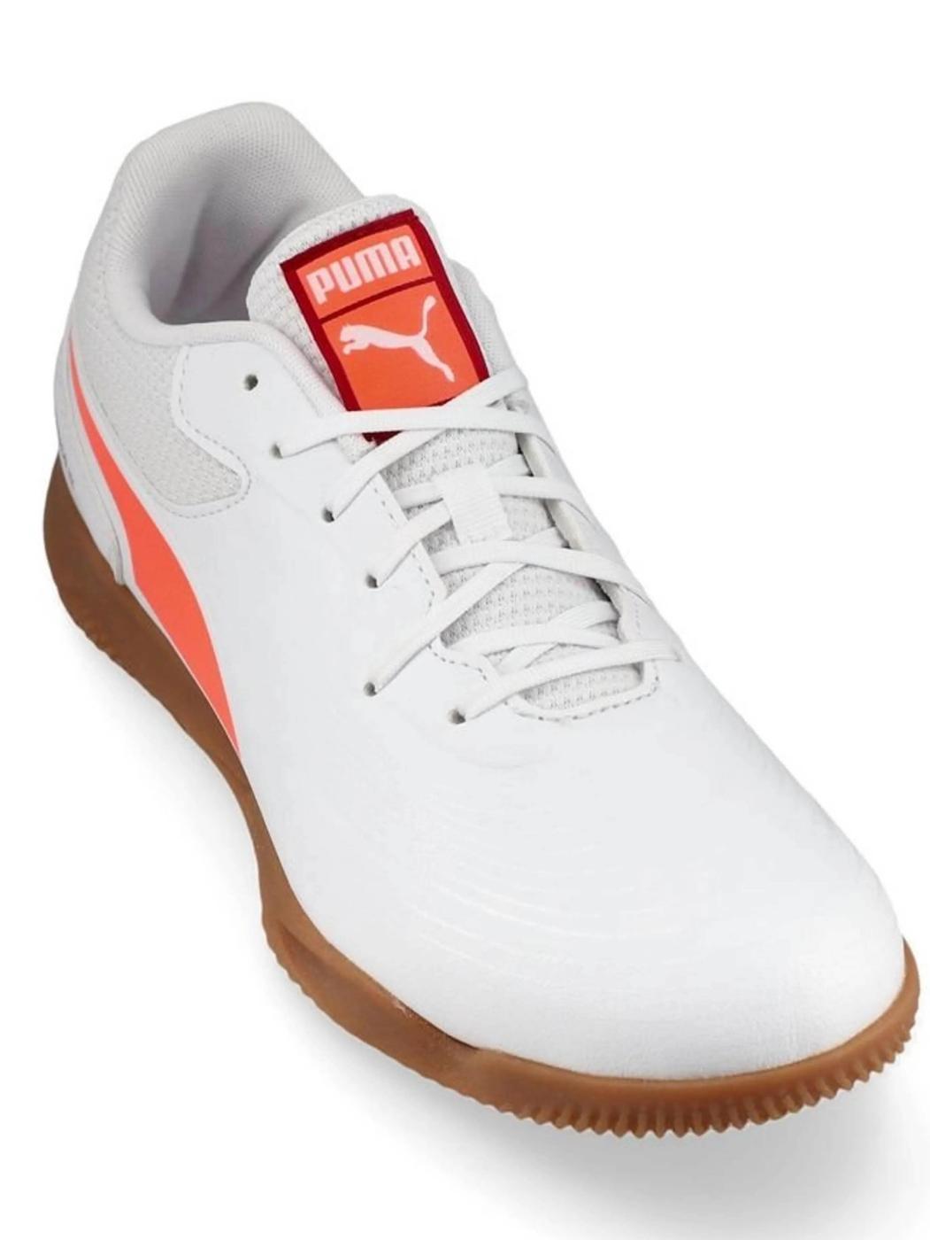 Bota Puma Futbol Sala Truco III Blanco Naranja M