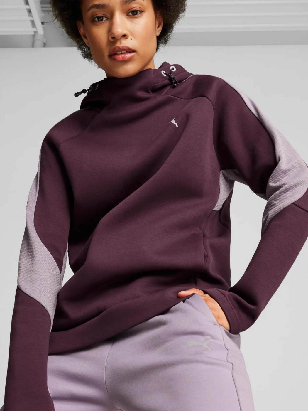 Pantalon Puma Evostripe W Morado