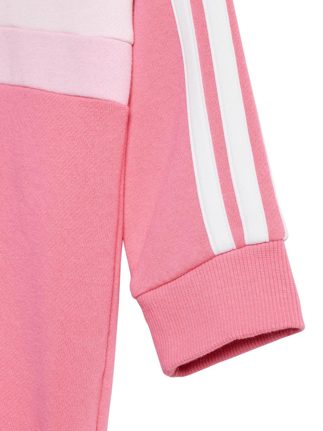 Chandal Adidas 3S Tib Rosa Bebe
