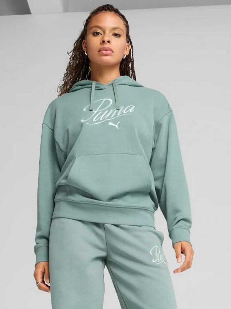 Sudadera Puma Script W Verde