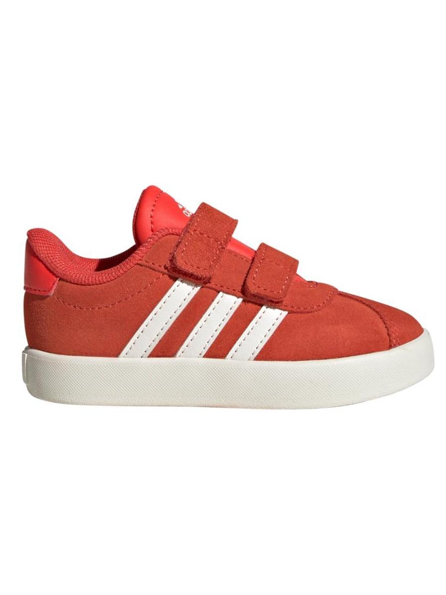 Zapatilla Adidas VL Court 3 Serraje Naranja Bebe