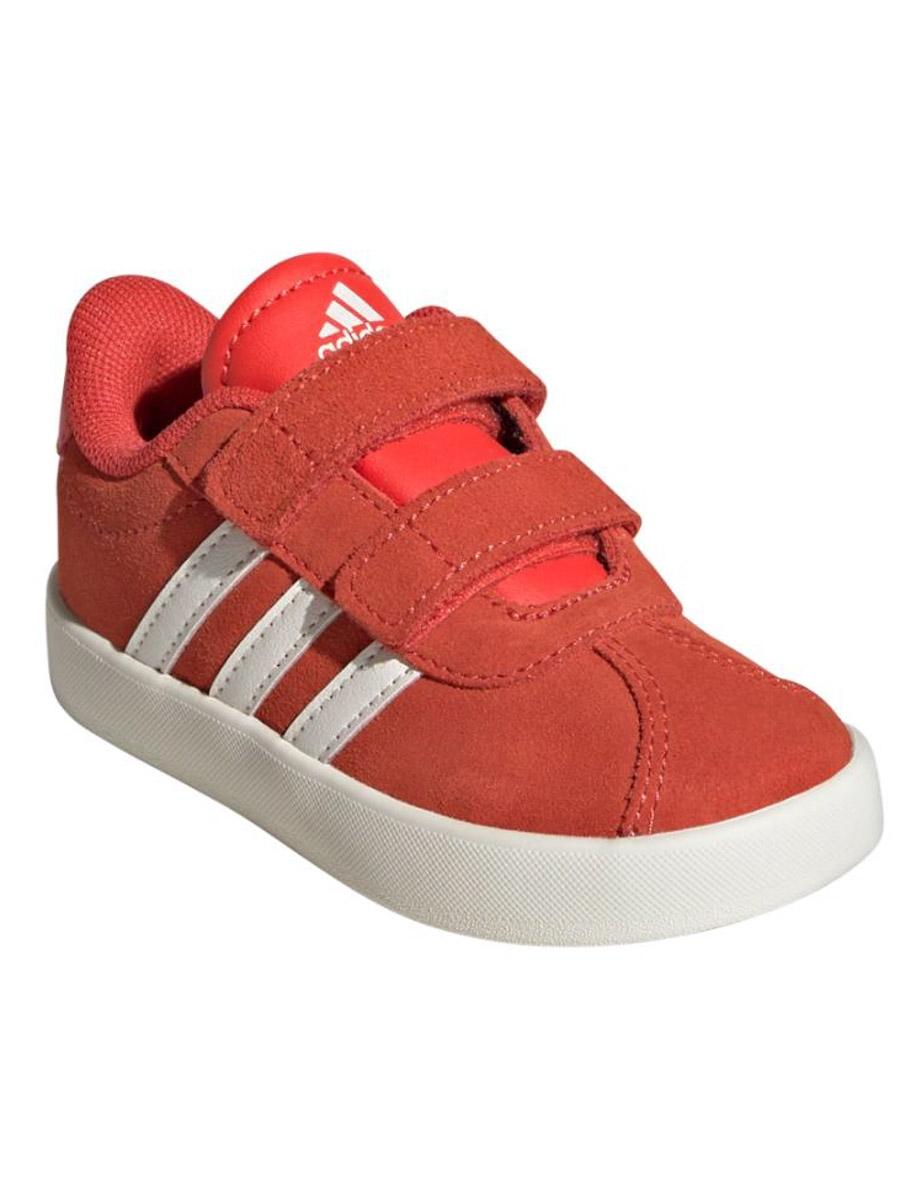 Zapatilla Adidas VL Court 3 Serraje Naranja Bebe