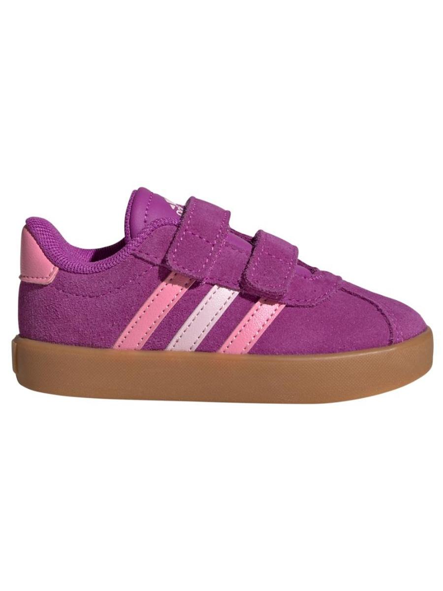 Zapatilla Adidas VL Court 3 Serraje Morado Bebe