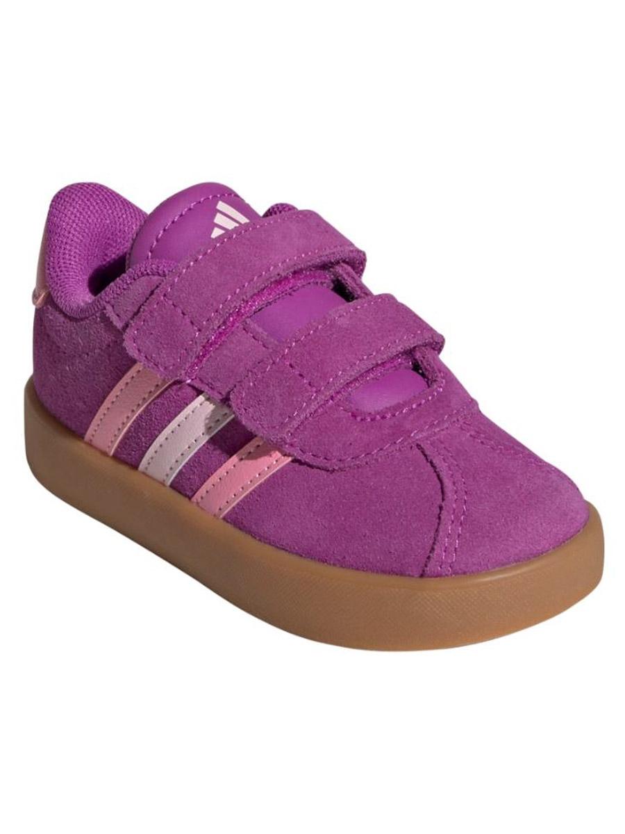 Zapatilla Adidas VL Court 3 Serraje Morado Bebe