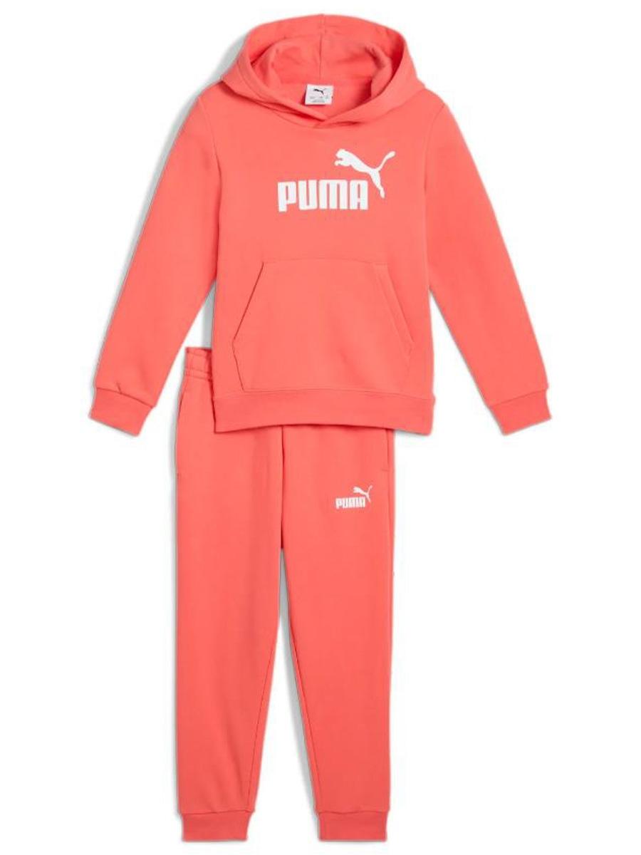 Chandal Puma Logo Sweat Suit Coral Jr