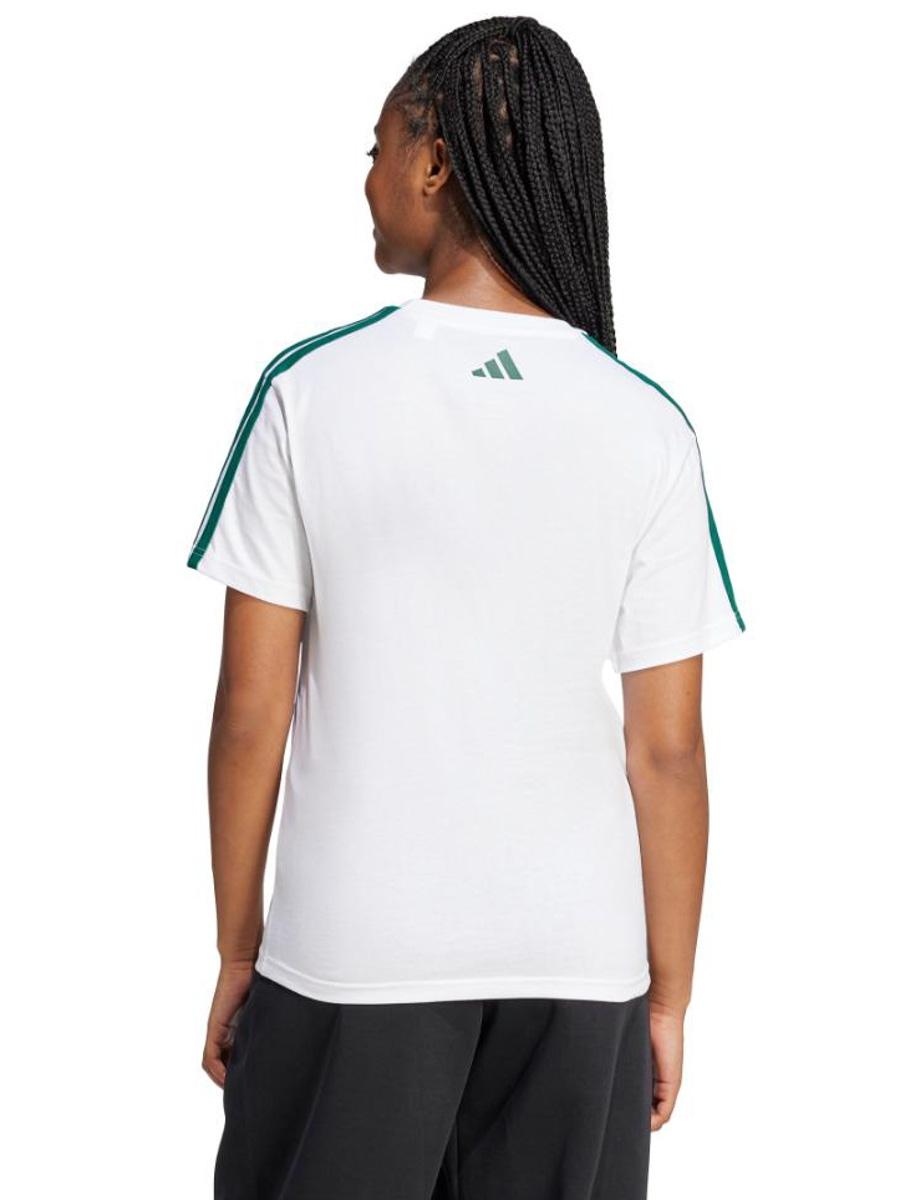 Camiseta Adidas 3S Soft W Blanco/Verde