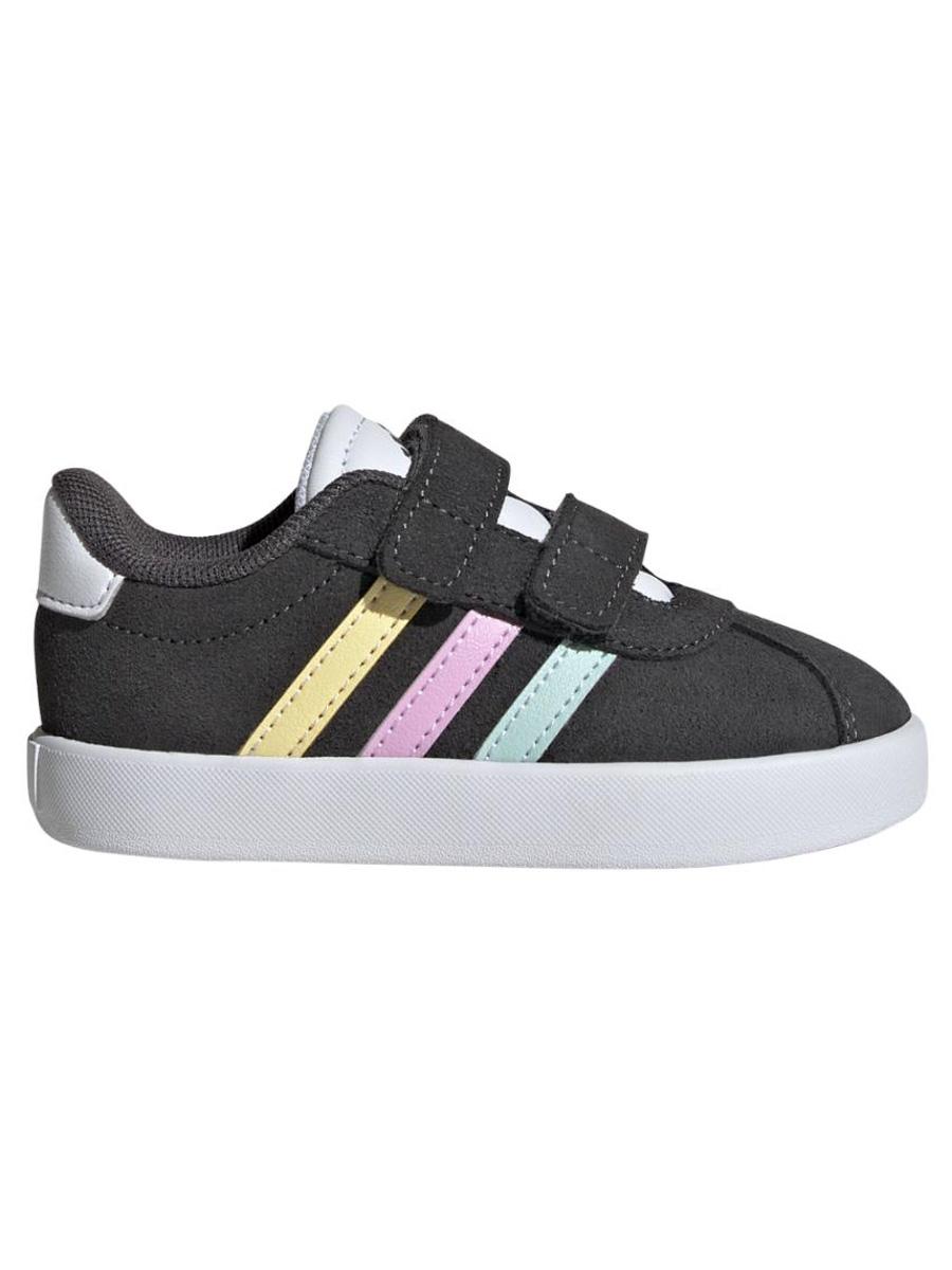 Zapatilla Adidas VL Court 3 Gris/Multi Bebe