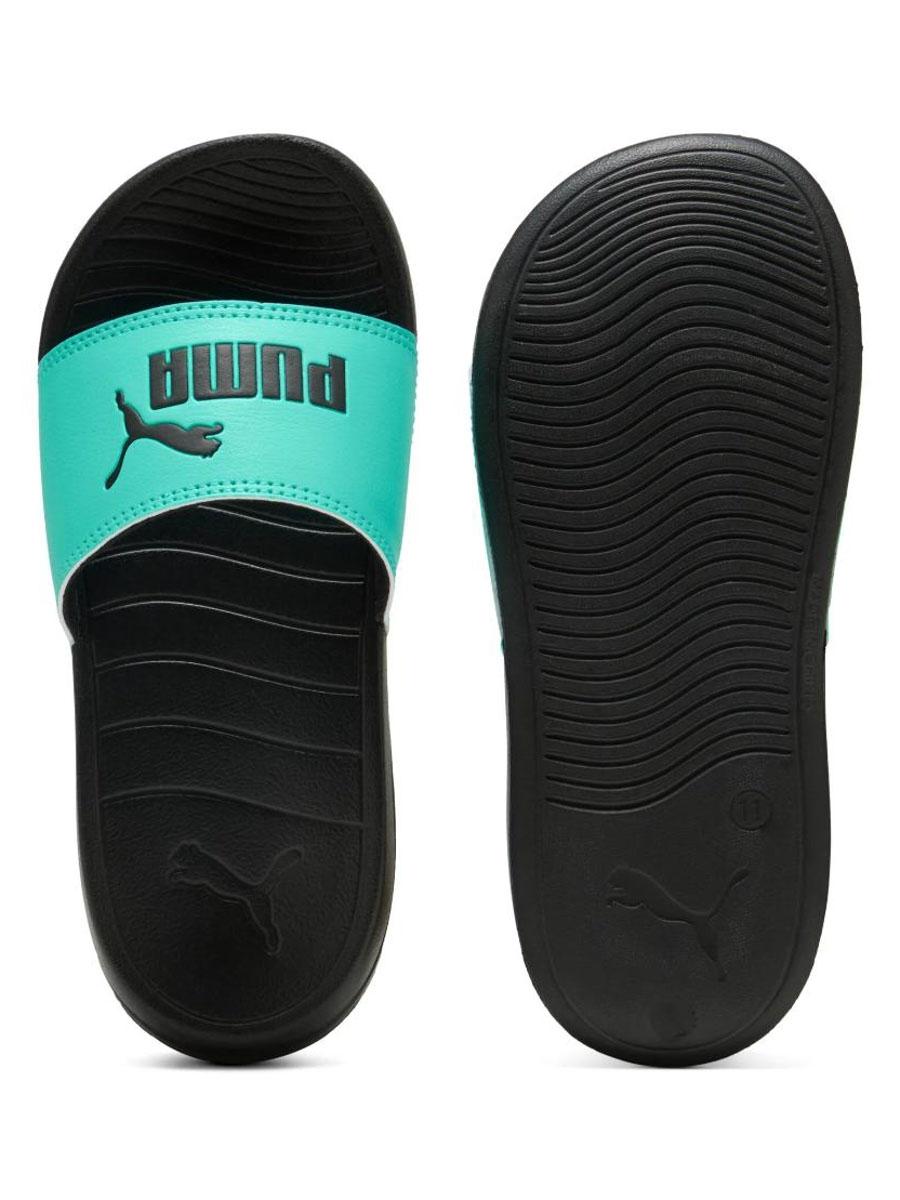 Chanclas Puma Popcat 20 Negro/Turquesa Jr