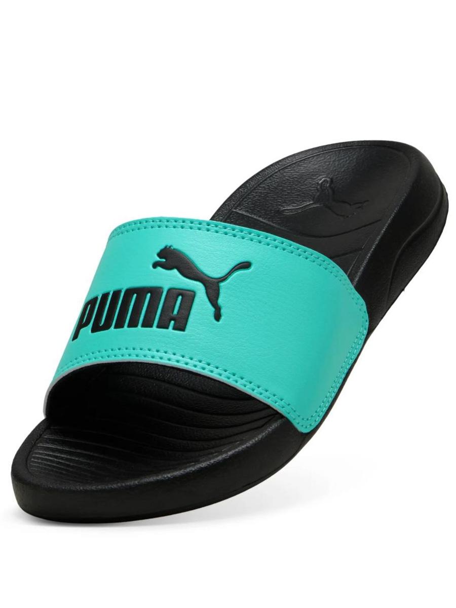 Chanclas Puma Popcat 20 Negro/Turquesa Jr