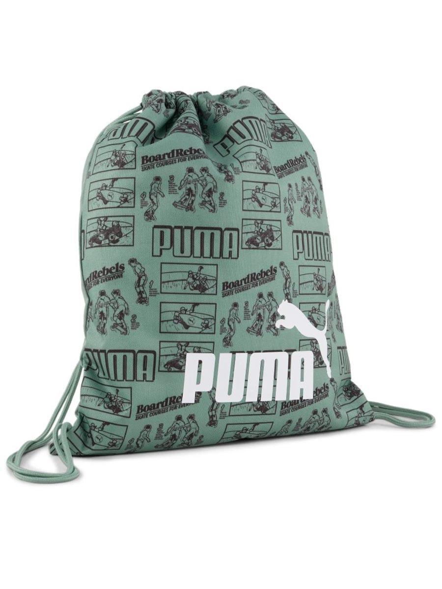 Mochila de Cuerdas Puma Phase Aop Verde Unisex