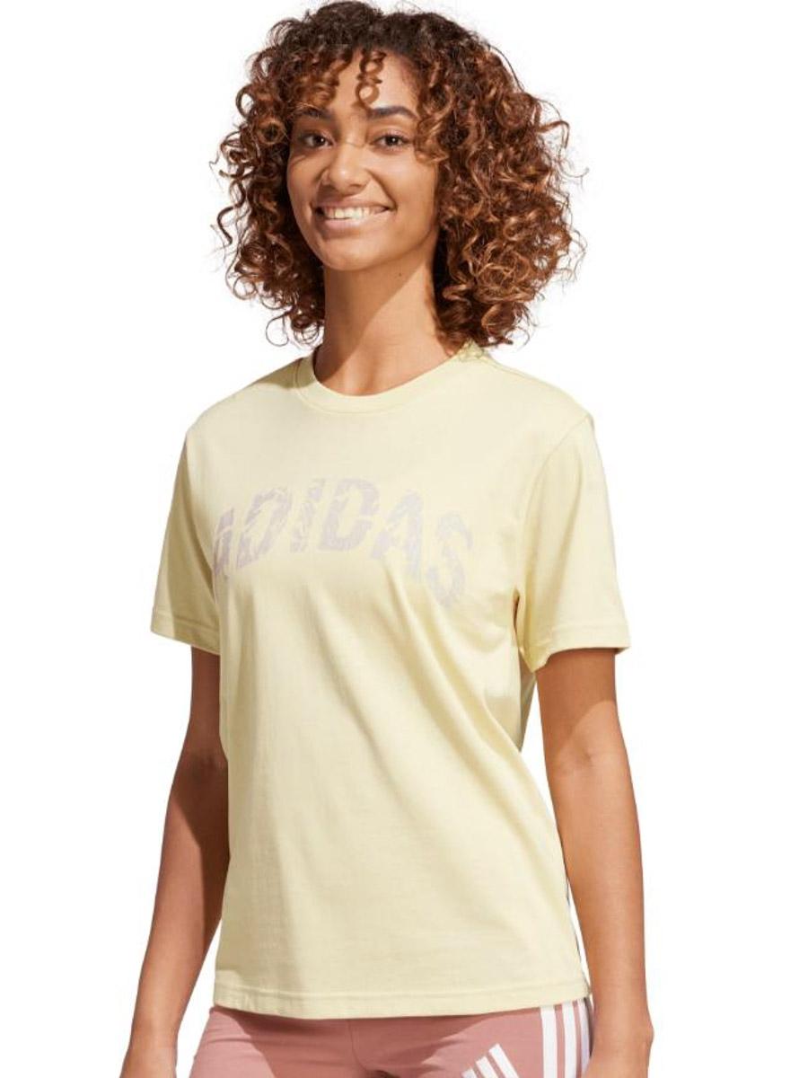 Camiseta Adidas Camo Amarillo Beige W