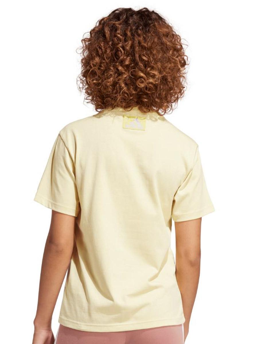 Camiseta Adidas Camo Amarillo Beige W