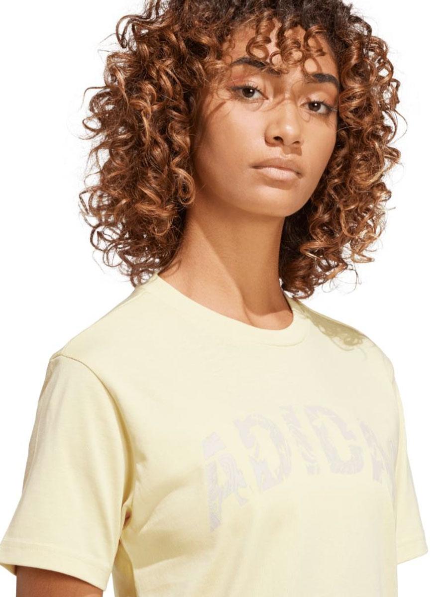 Camiseta Adidas Camo Amarillo Beige W