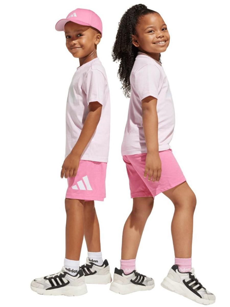 Conjunto Corto Adidas BL Rosa Jr