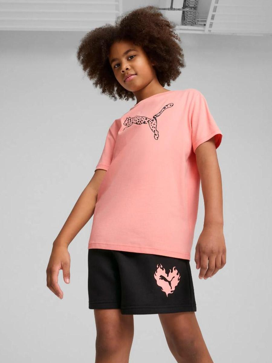 Conjunto Corto Puma Rosa Negro Jr
