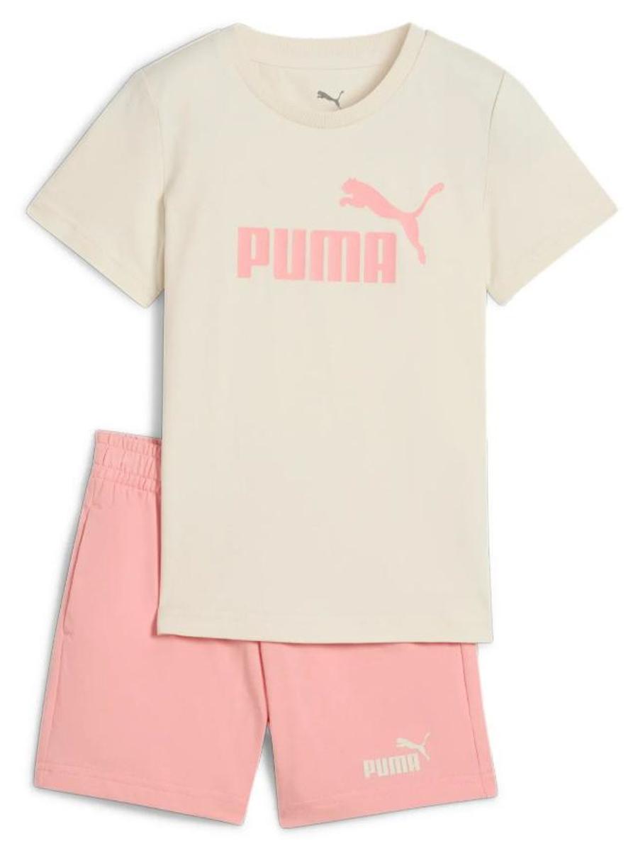 Conjunto Corto Puma Beige Rosa Jr