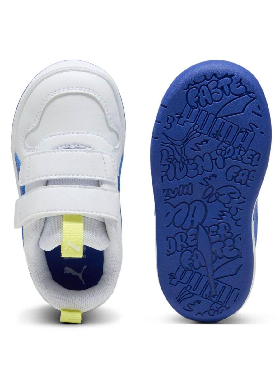 Zapatilla Puma Multiflex Blanco Azulon Bebe