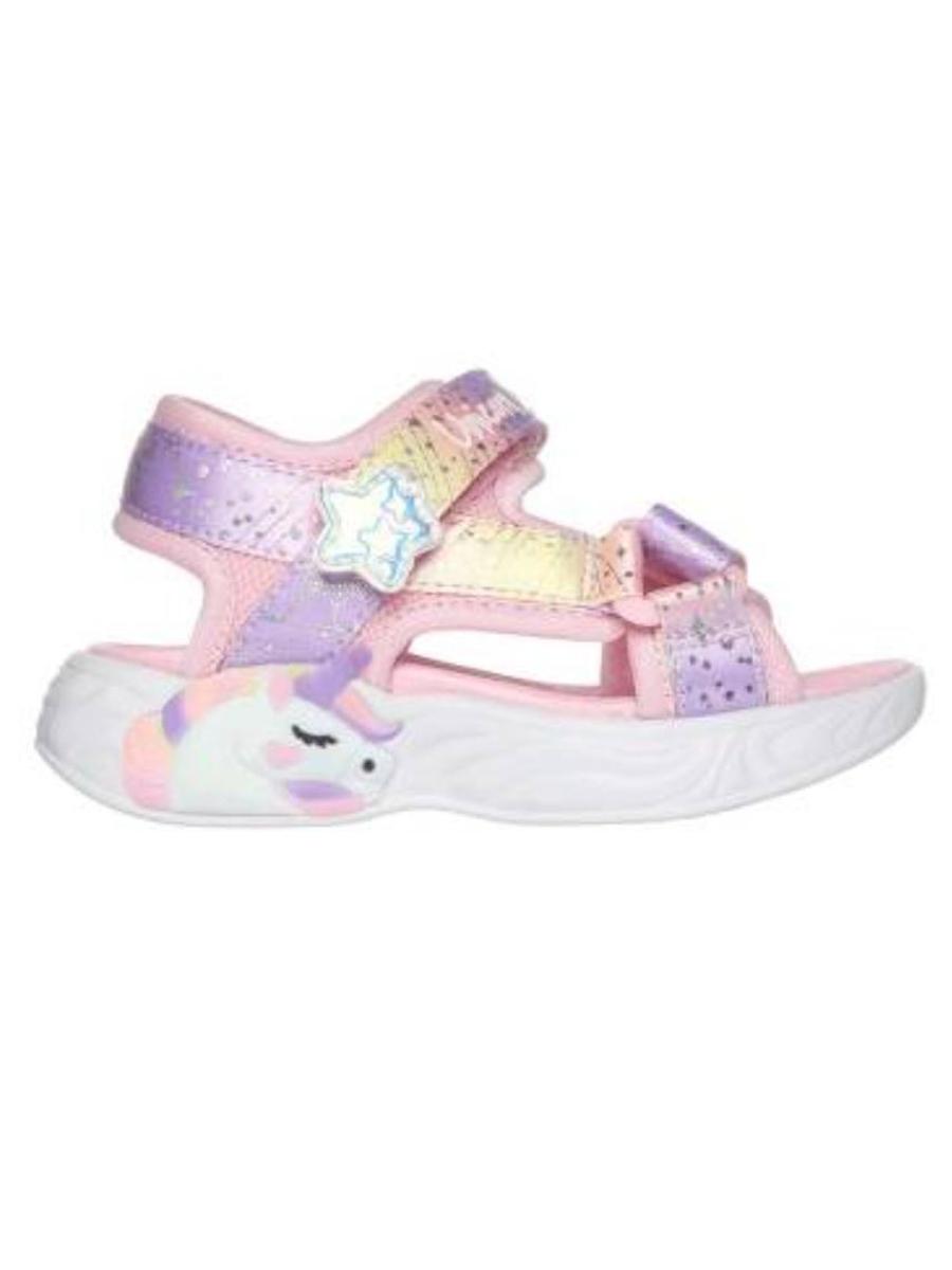 Sandalia Skechers Majestic Unicornio Malva Niña