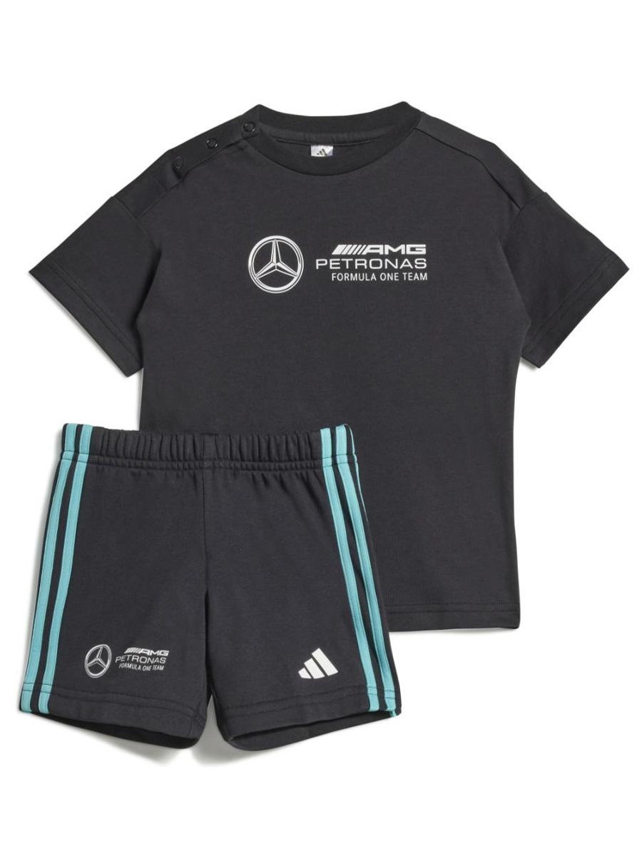 Conjunto Corto Adidas Motorsport Negro Bebe