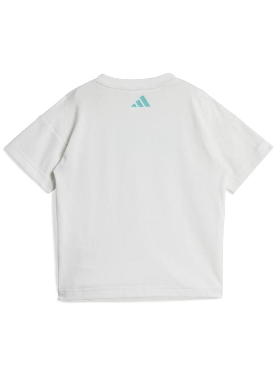 Conjunto Corto Adidas Motorsport Blanco Bebe