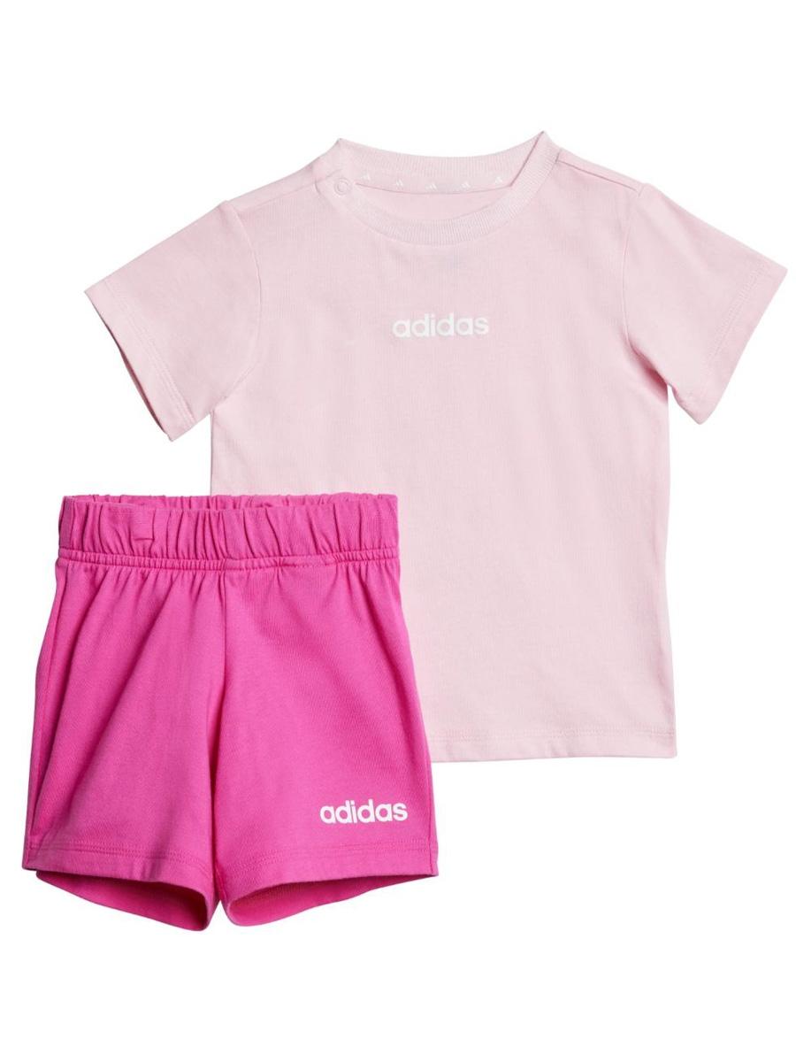 Conjunto Corto Adidas Lin Rosa Bebe