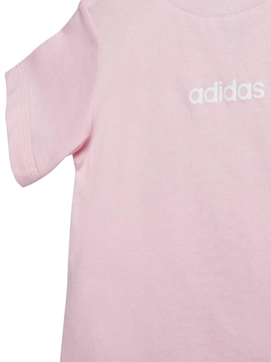 Conjunto Corto Adidas Lin Rosa Bebe