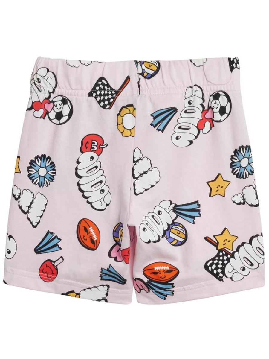 Conjunto Corto Adidas Fun Aop Rosa Bebe