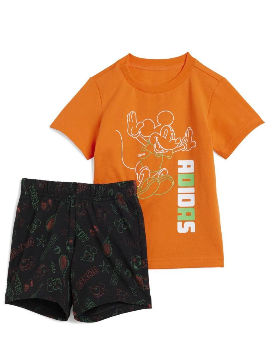 Conjunto Corto Adidas DY MM Naranja Bebe