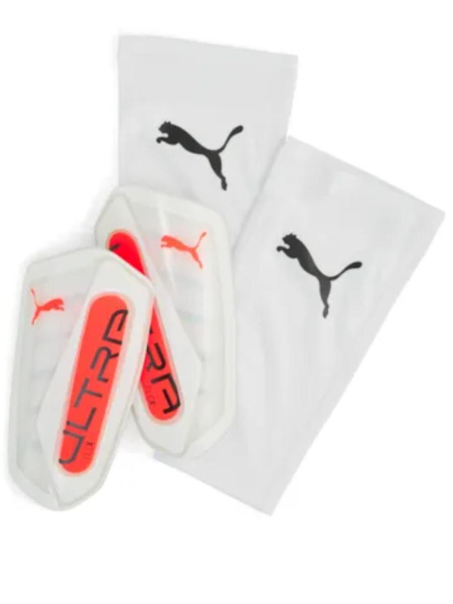 Espinillera Puma Ultra Flex Blanco Naranja Unisex
